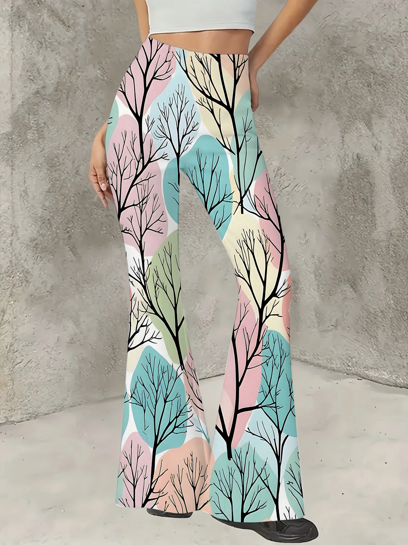 Korean Style Printed Flare Pants Women High Waist Slim Fit Bell Bottom Leggings
Korean Style Printed Flare Pants Women High Waist Slim Fit Bell Bottom Leggings