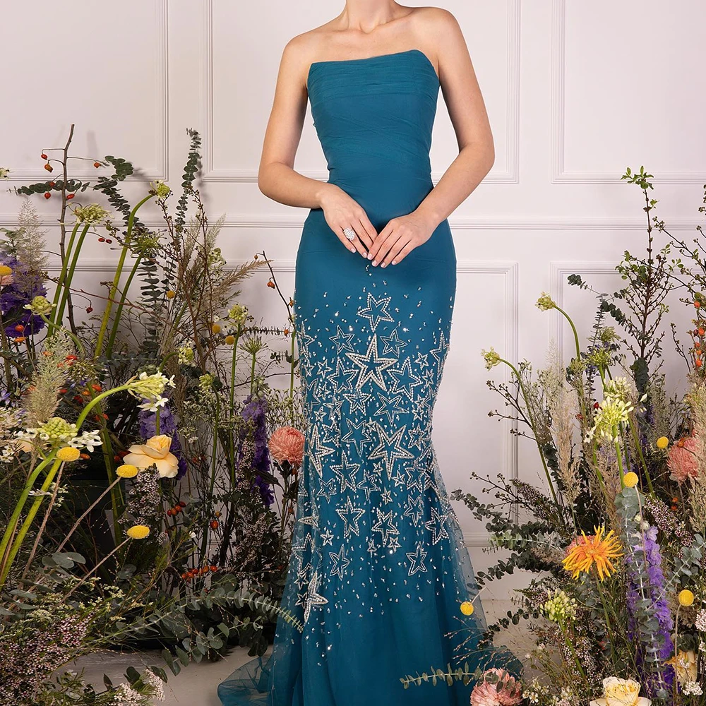 Customized Temperament Straight Floor Length Strapless Jersey Sleeveless Crystal Evening Dress Elegant vestidos para mujer
Customized Temperament Straight Floor Length Strapless Jersey Sleeveless Crystal Evening Dress Elegant vestidos para mujer