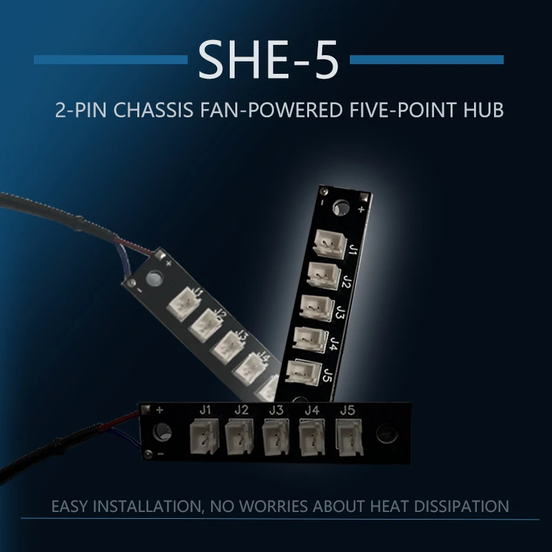 Chassis Fan Power Supply One-to-Five Hub 2-in to 5-in Hub Mainboard Power Distributor
Chassis Fan Power Supply One-to-Five Hub 2-in to 5-in Hub Mainboard Power Distributor