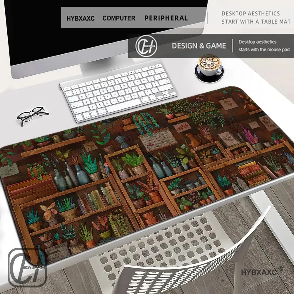 HYBXAXC Vintage Library Plant Shelf Mouse Pad Large Non-Slip Waterproof Extended Gaming Keyboard Mats Large Gamer Mousepad 90x40
HYBXAXC Vintage Library Plant Shelf Mouse Pad Large Non-Slip Waterproof Extended Gaming Keyboard Mats Large Gamer Mousepad 90x40
