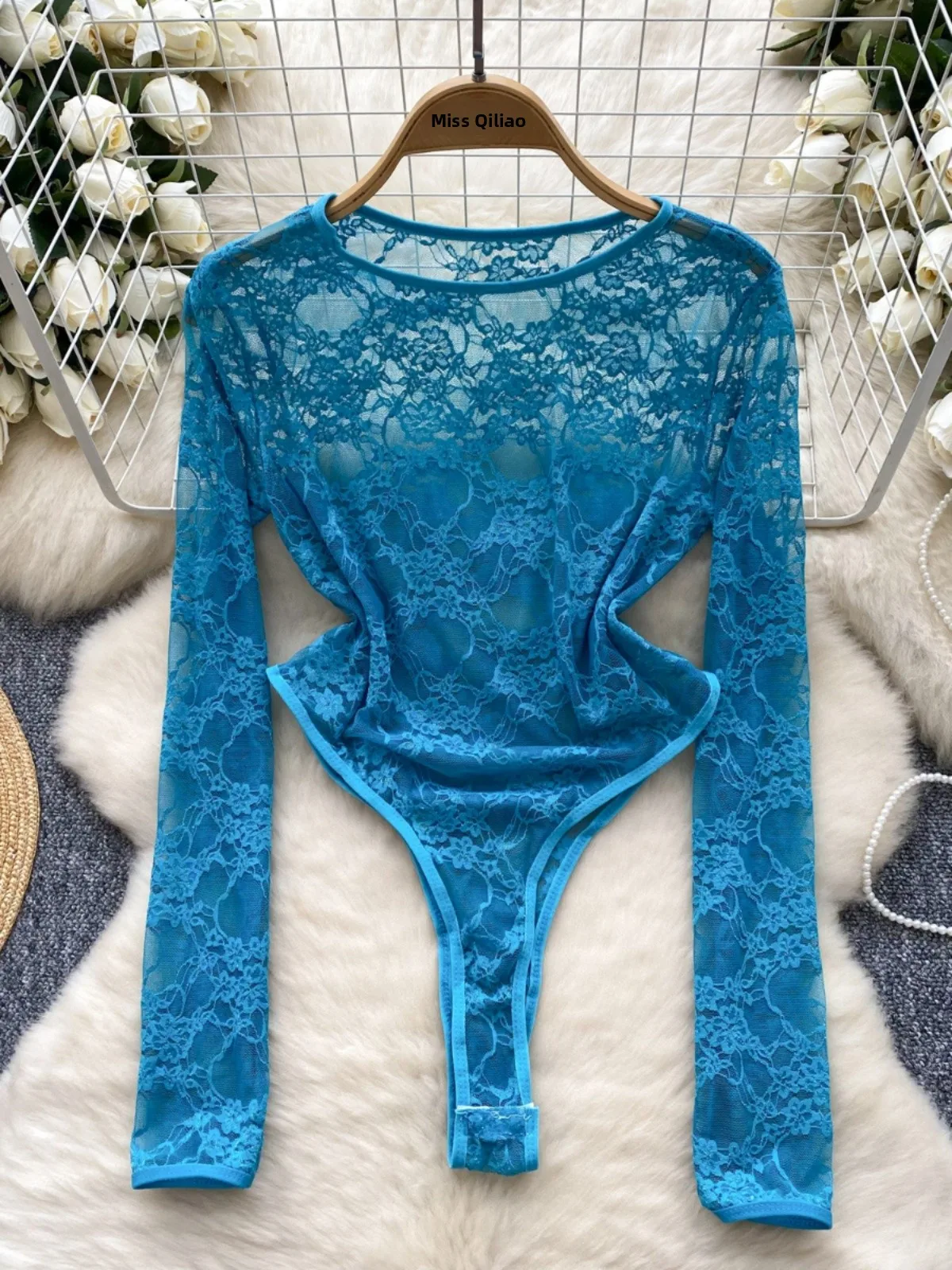 Women's Sexy See-tough Lace Bodysuit Long Sve Elastic Slimming Inner Wear High Waist Straight Cut ort Pants Online Exc...
Women's Sexy See-tough Lace Bodysuit Long Sve Elastic Slimming Inner Wear High Waist Straight Cut ort Pants Online Exc...
