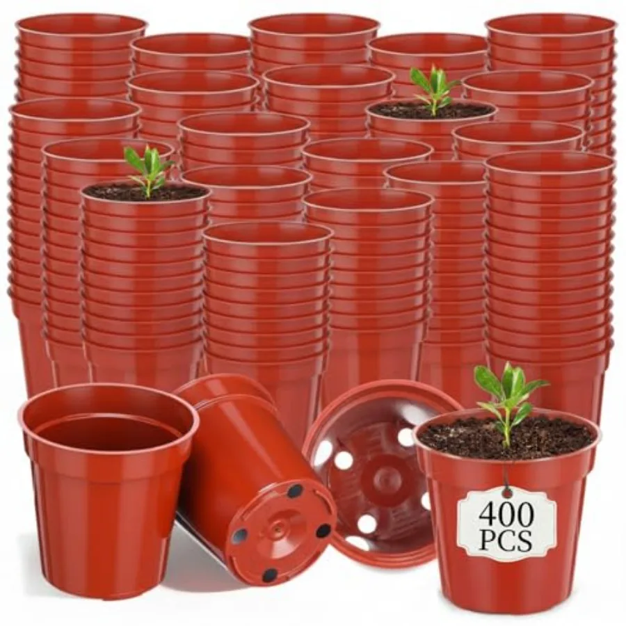 400 Pcs 2 Inch Nursery Pots, Mini Plastic Plant Pot Nursery Seedling Pot with Drainage Holes for Seeds Starter, Indoor Outdoor
400 Pcs 2 Inch Nursery Pots, Mini Plastic Plant Pot Nursery Seedling Pot with Drainage Holes for Seeds Starter, Indoor Outdoor
