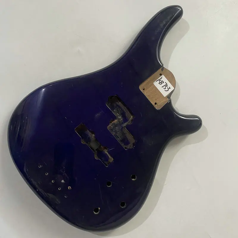 KB753 Purplish Blue Color Custom Bass Body in Solid Wood Replace and DIY Right Hand Surface Damages and Dirty PJB Active Pickups
KB753 Purplish Blue Color Custom Bass Body in Solid Wood Replace and DIY Right Hand Surface Damages and Dirty PJB Active Pickups