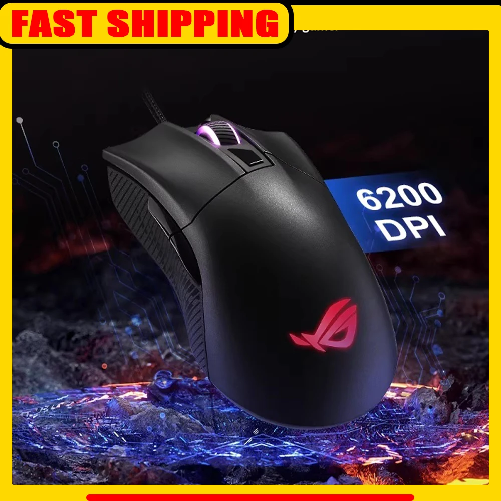 ROG Sharp Sword2 Gaming Mouse 1000Hz PAW3327 Sensor Wired Mouse RGB Lighting 6200 DPI Light Weight For CSGO PC Accessories Gifts
ROG Sharp Sword2 Gaming Mouse 1000Hz PAW3327 Sensor Wired Mouse RGB Lighting 6200 DPI Light Weight For CSGO PC Accessories Gifts