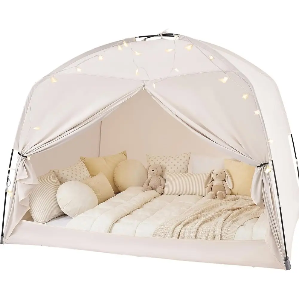 Children's Indoor Star-lit Play Tent, Cozy Twin Bed Tent for Boys & Girls (Cream)
Children's Indoor Star-lit Play Tent, Cozy Twin Bed Tent for Boys & Girls (Cream)