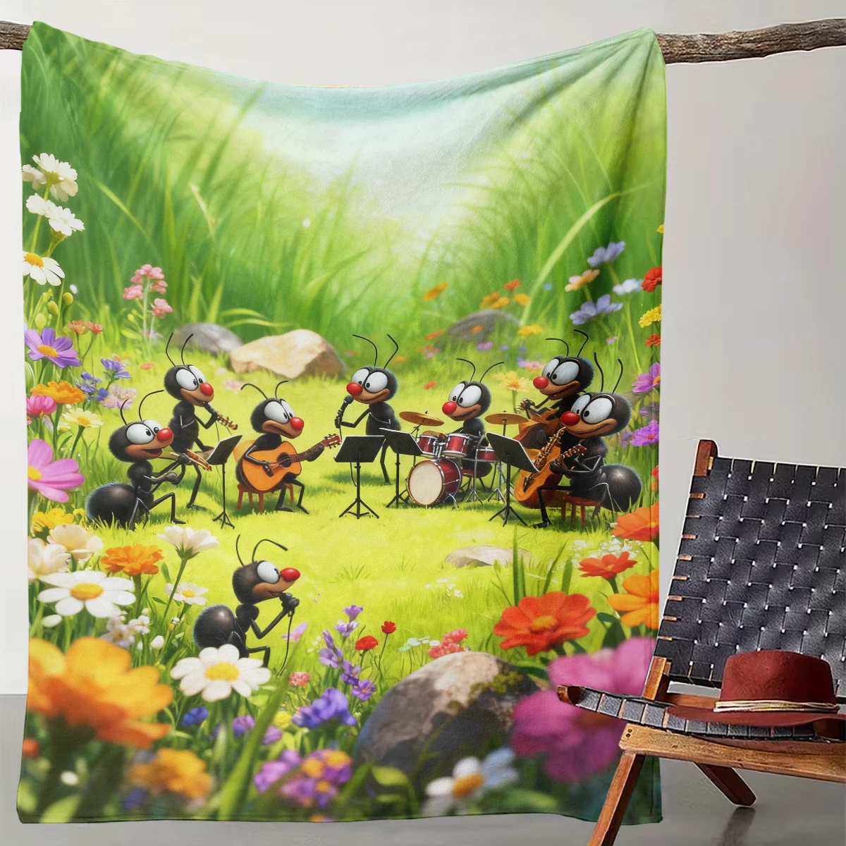 1 Childlike Flower Sea Ant Band Blanket Cute Insect Playing Flannel Blanket
1 Childlike Flower Sea Ant Band Blanket Cute Insect Playing Flannel Blanket