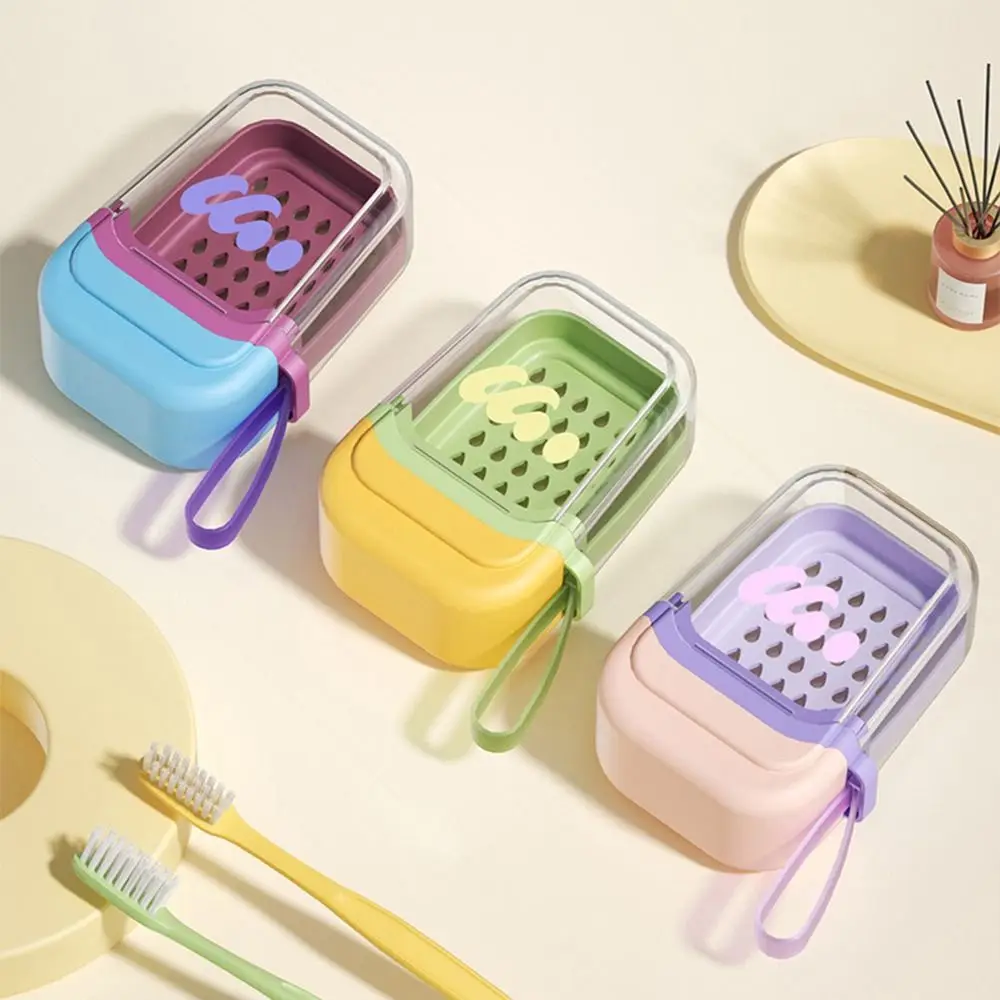 Мультяшная дофаминовая мыльница, герметичная прозрачная дорожная мыльница, портативная запирающаяся пряжка, пластиковый держатель для мыла, сохраняет мыло сухом 
Мультяшная дофаминовая мыльница, герметичная прозрачная дорожная мыльница, портативная запирающаяся пряжка, пластиковый держатель для мыла, сохраняет мыло сухом
