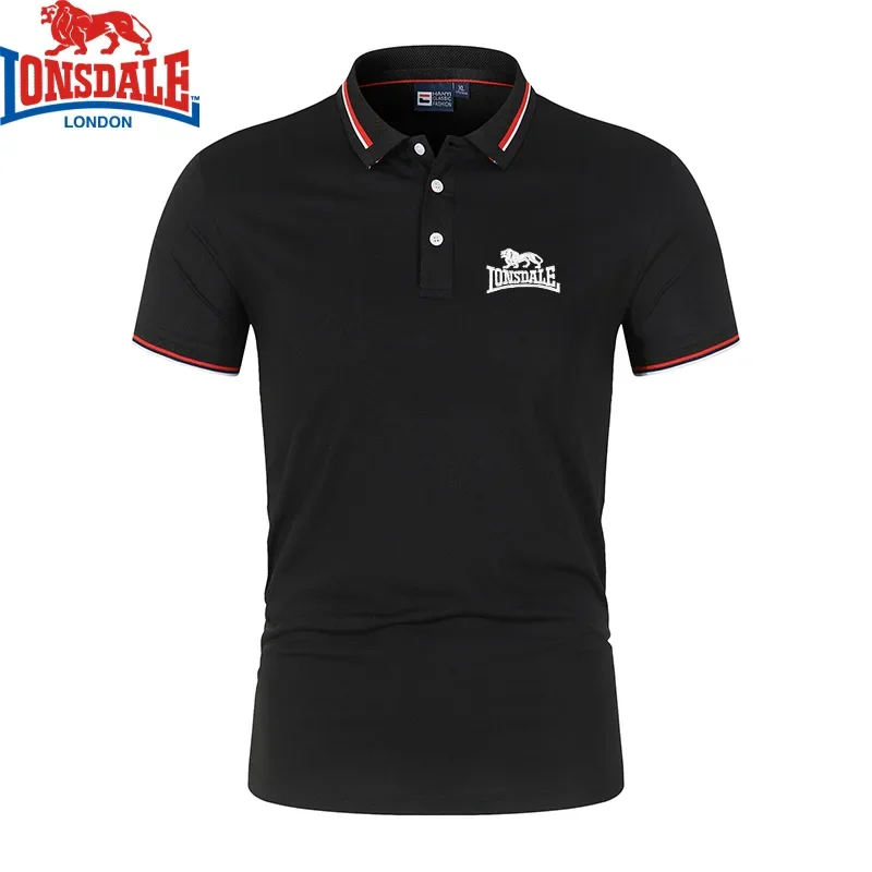 Embroidered LONSDALE New Summer Polo Shirt Men Hot High Quality Men's Short Sleeve Top Business Casual Polo-shirt for Men
Embroidered LONSDALE New Summer Polo Shirt Men Hot High Quality Men's Short Sleeve Top Business Casual Polo-shirt for Men