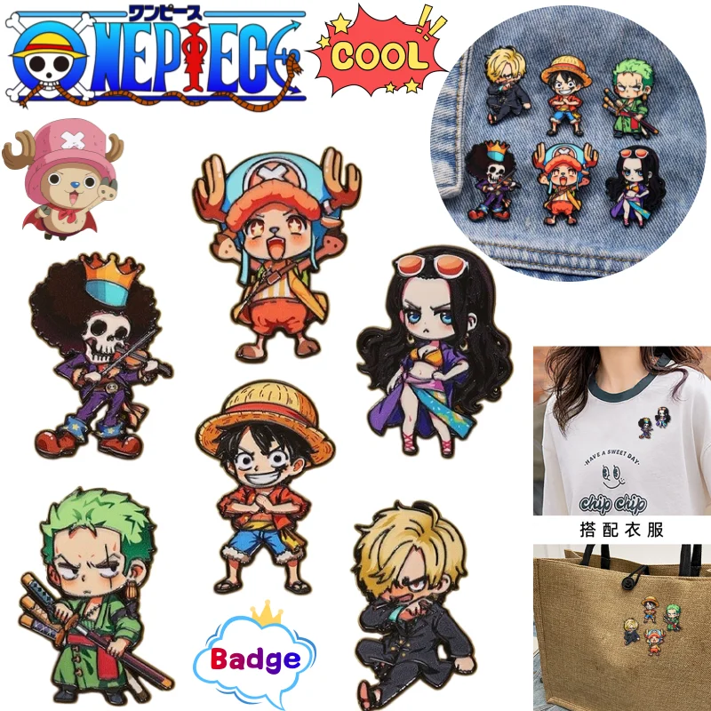 One Piece Luffy Zoro Tony Tony Chopper badge creative high-fashion cartoon print backpack clothing decoration for boys and girls
One Piece Luffy Zoro Tony Tony Chopper badge creative high-fashion cartoon print backpack clothing decoration for boys and girls