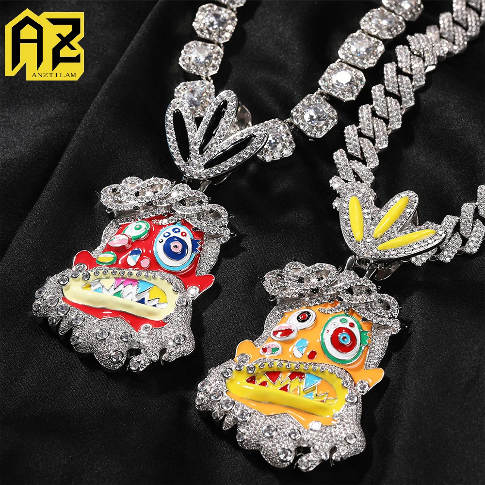 Цвет мультяшной головы Iced Out кулон ожерелья для мужчин женщин блестящее циркониевое ожерелье медные ювелирные изделия Бесплатная доставка
Цвет мультяшной головы Iced Out кулон ожерелья для мужчин женщин блестящее циркониевое ожерелье медные ювелирные изделия Бесплатная доставка