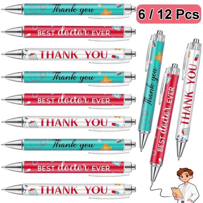 6/12 Pcs Medical Gift Ballpoint Pen Thank You Gift Doctor Medical Personnel Female Male Colleagues Pharmacy Gift School Office
6/12 Pcs Medical Gift Ballpoint Pen Thank You Gift Doctor Medical Personnel Female Male Colleagues Pharmacy Gift School Office