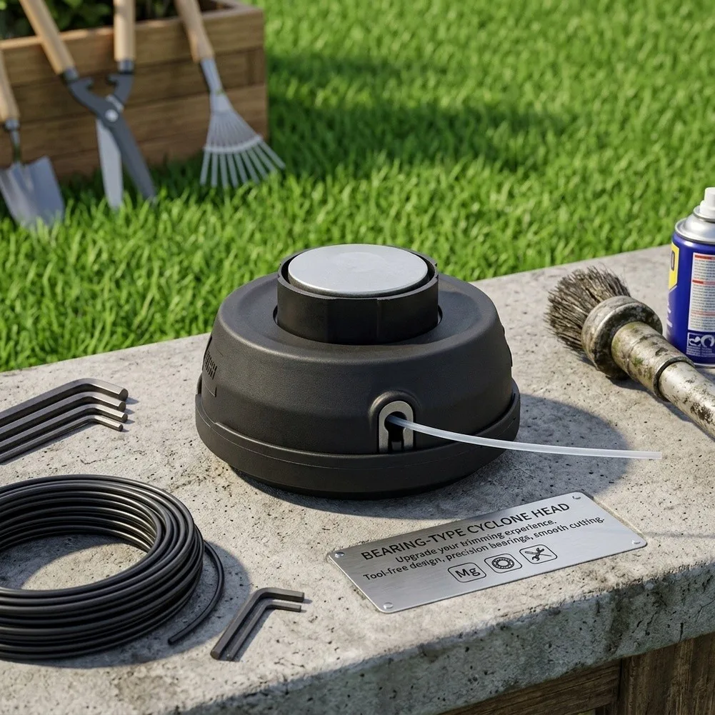 Easy Install Brush Head with Bearing for Lawn Trimmers Compatible with 77mm 120mm Spool Sizes Grass Cutting Accessory
Easy Install Brush Head with Bearing for Lawn Trimmers Compatible with 77mm 120mm Spool Sizes Grass Cutting Accessory