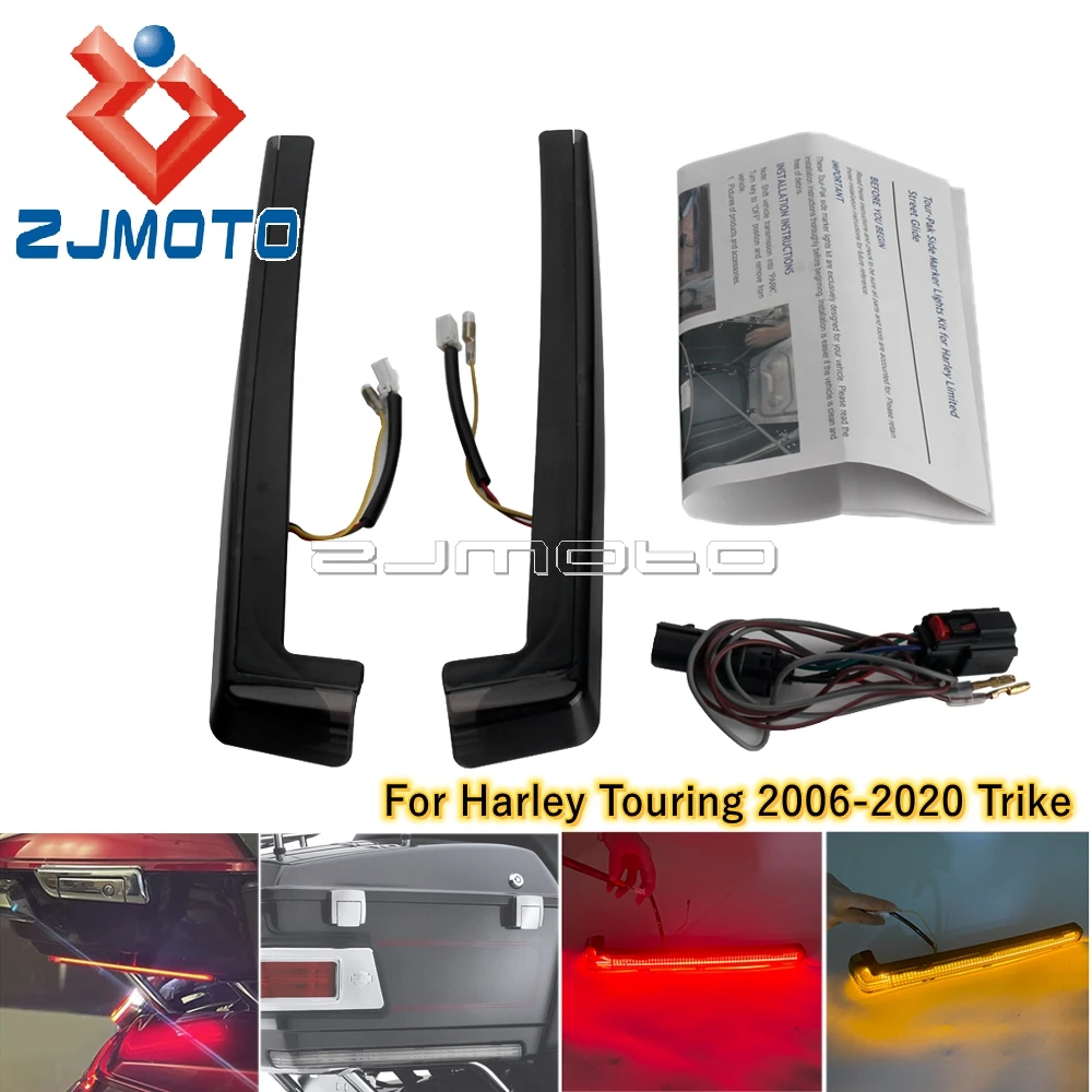 Motorcycle LED Side Marker Panel Light Turn Signal Lamp For Harley Touring Road King Electra Glide 2006-20 Trike W/Tour Pak Pack
Motorcycle LED Side Marker Panel Light Turn Signal Lamp For Harley Touring Road King Electra Glide 2006-20 Trike W/Tour Pak Pack