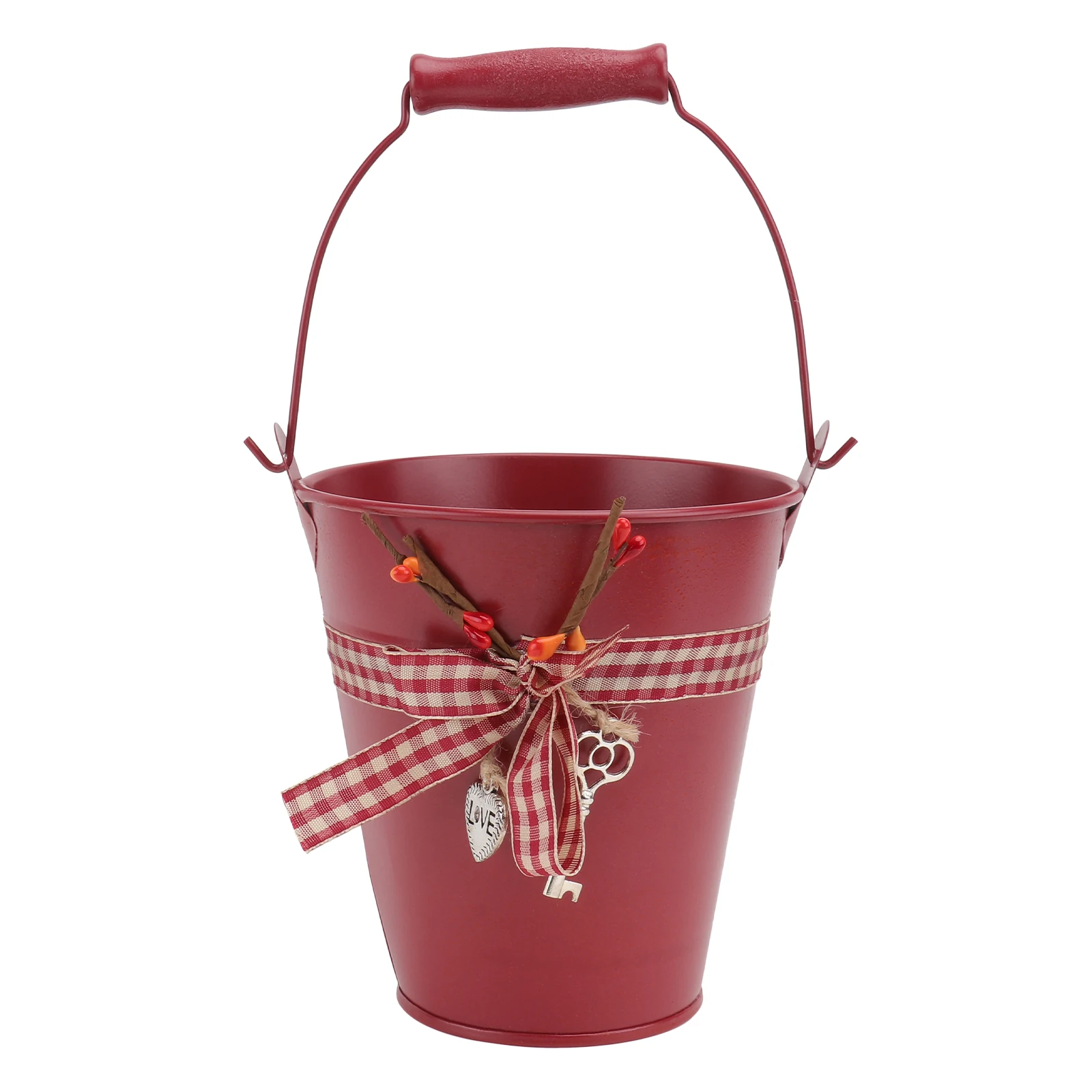 Tin Flower Heart Spoon Bowknot Iron Bucket Wood H Decor Bowknot Flower Bucket Red Compact Size Home Plant nament Storage
Tin Flower Heart Spoon Bowknot Iron Bucket Wood H Decor Bowknot Flower Bucket Red Compact Size Home Plant nament Storage