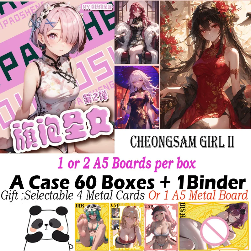 New A5 Size Board Cheongsam Women 2 Hobby Goddess CCG Genshin Collection Doujin Hutao Ganyu Rare Card Toy Gift
New A5 Size Board Cheongsam Women 2 Hobby Goddess CCG Genshin Collection Doujin Hutao Ganyu Rare Card Toy Gift