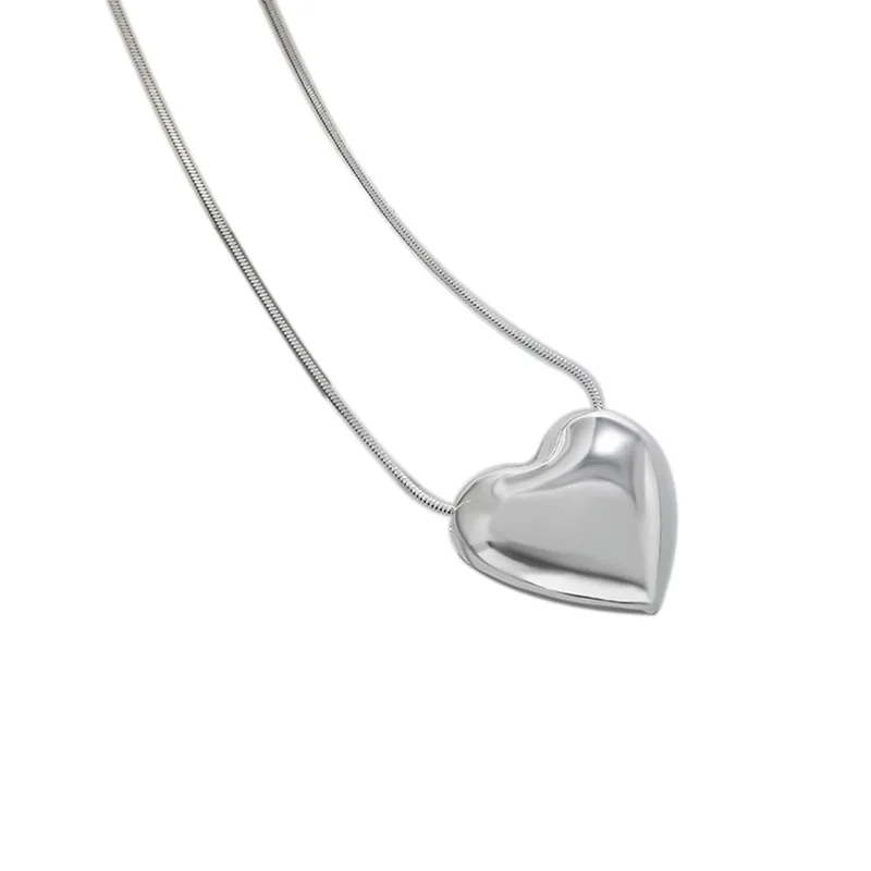 925Exaggerated Big Heart Pendant Necklace Women Geometric Heart Necklace Fashion Jewelry Sterling Silver Floating Heart Necklace
925Exaggerated Big Heart Pendant Necklace Women Geometric Heart Necklace Fashion Jewelry Sterling Silver Floating Heart Necklace
