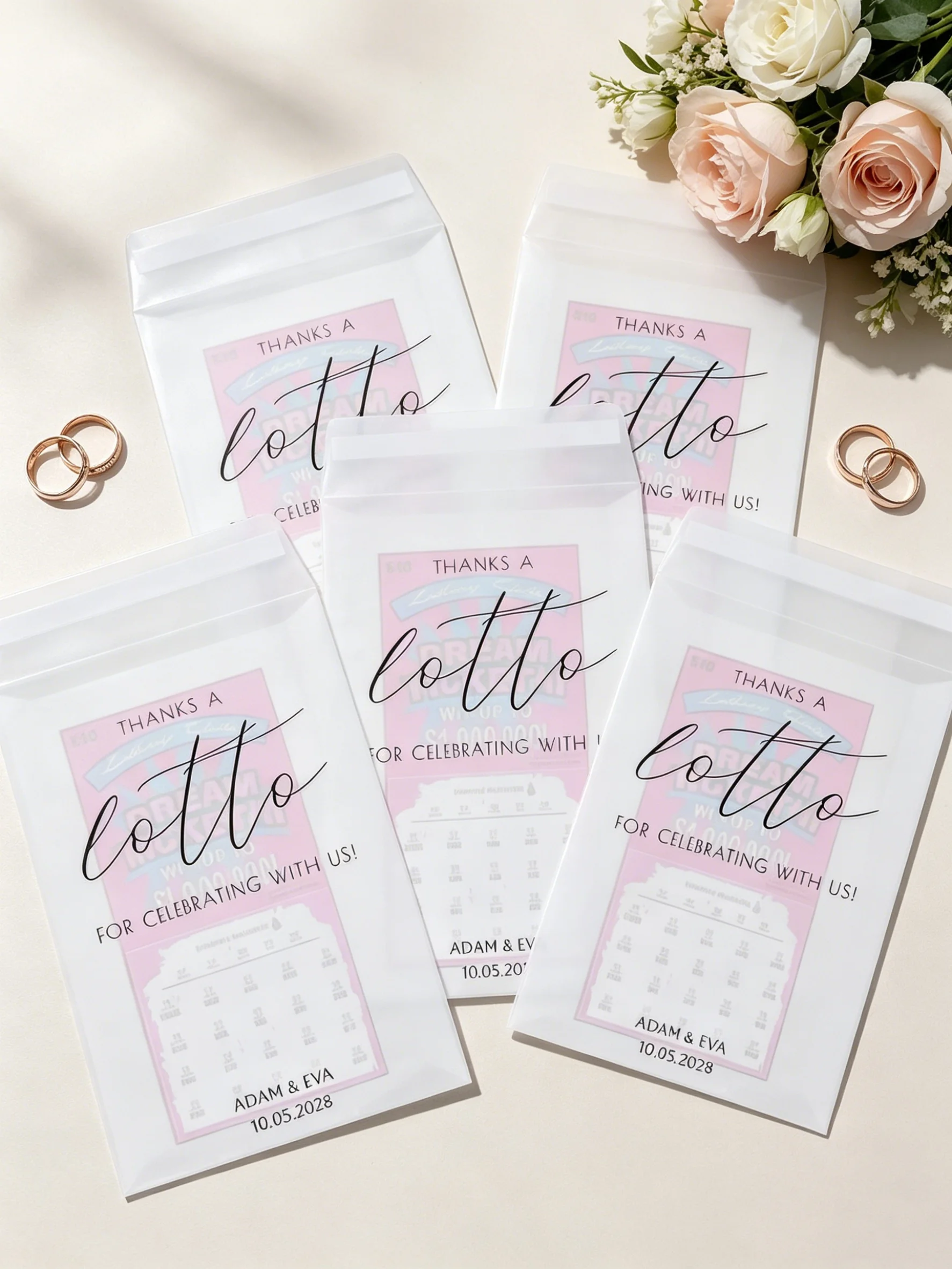 Biodegradable Glassine Envelopes Personalized Lucky Lottery Ticket Wedding Favors Eco Friendly Wedding Guest Thank You Gifts
Biodegradable Glassine Envelopes Personalized Lucky Lottery Ticket Wedding Favors Eco Friendly Wedding Guest Thank You Gifts