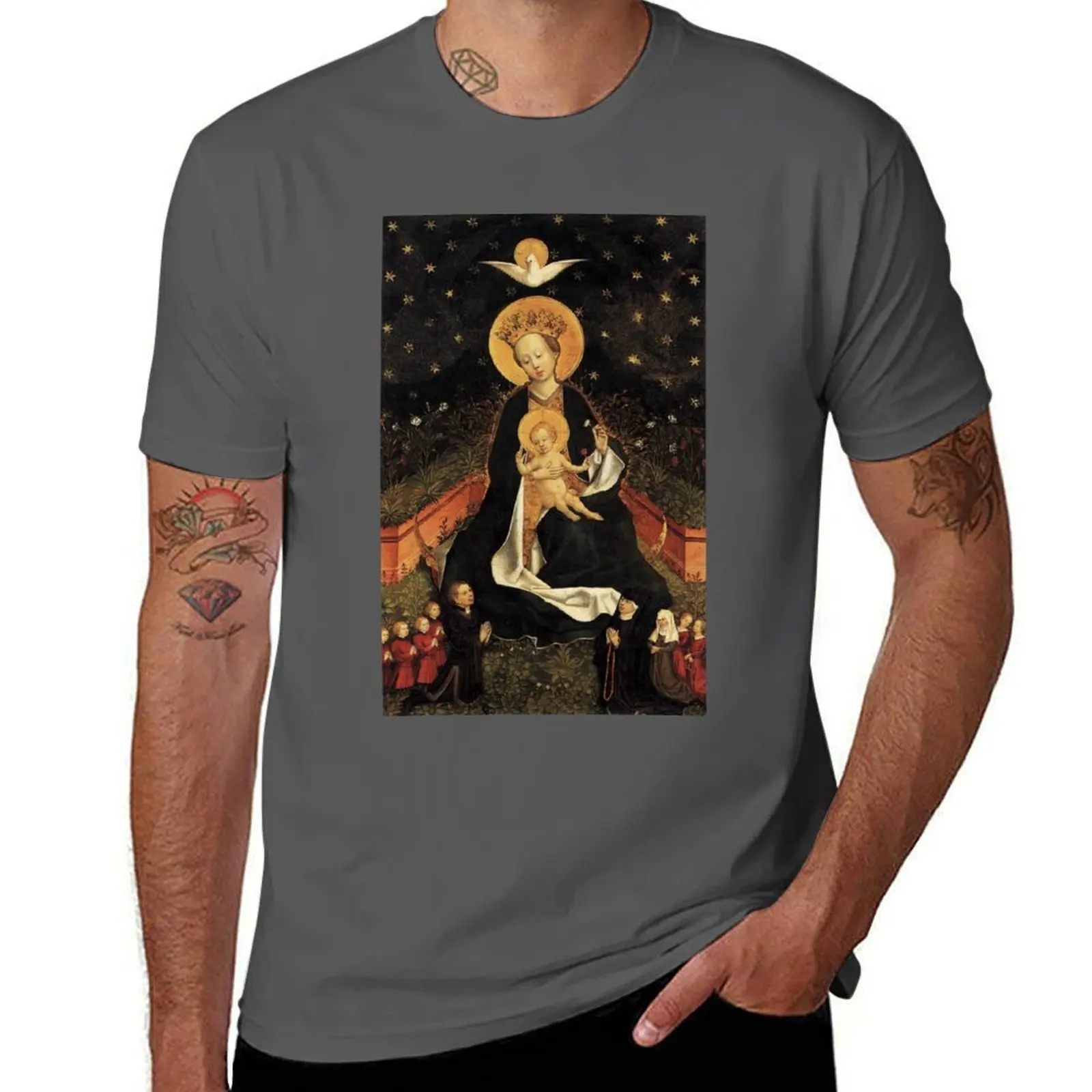 The Lady: on a Moon Our Crescent Madonna T-Shirt Basic Simple Casual Short Sleeve Tee
The Lady: on a Moon Our Crescent Madonna T-Shirt Basic Simple Casual Short Sleeve Tee
