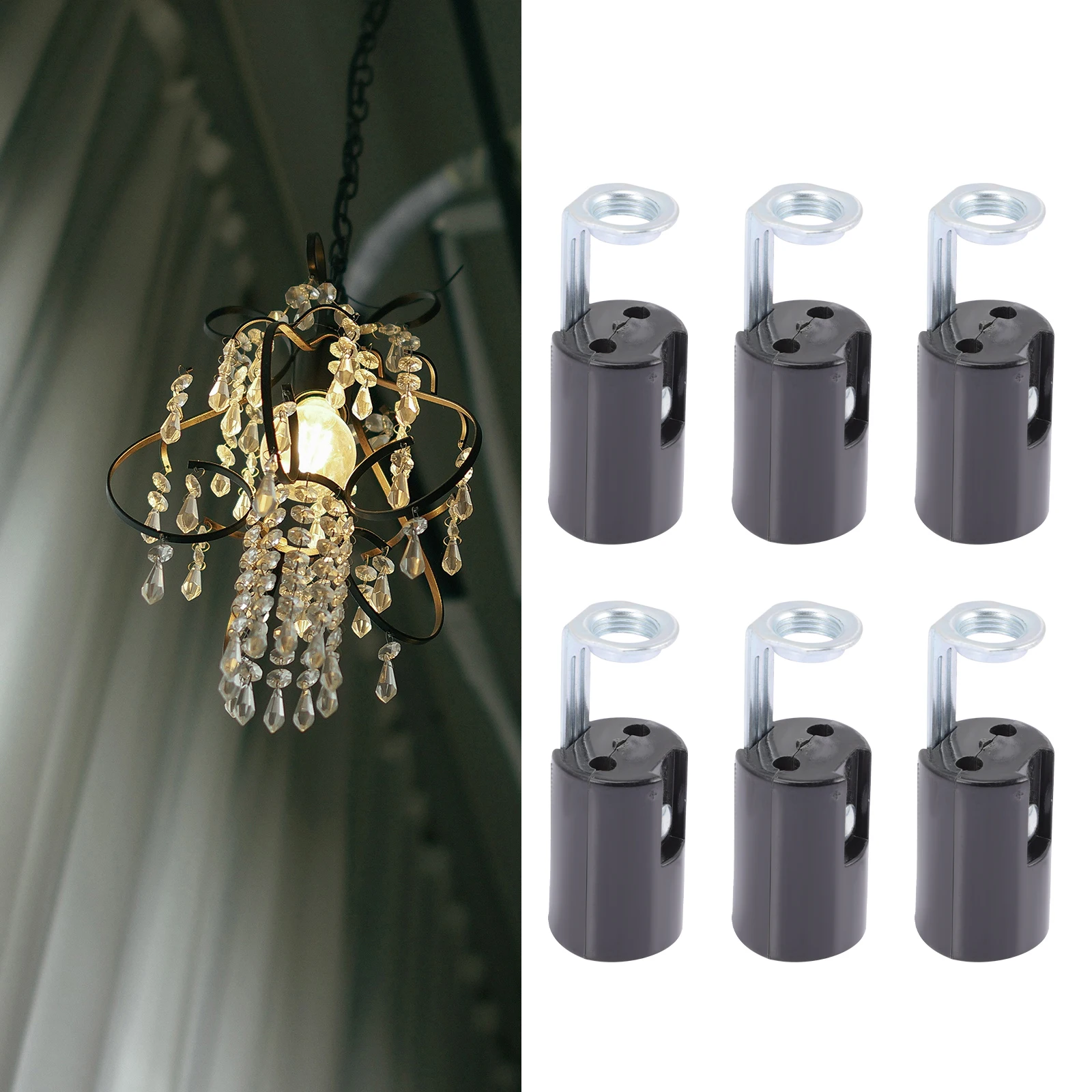 9 pcs Holder Socket Plastic Iron Base Bracket Light Bulb Bases Lamp Base Chandelier Holder Candelabra Socket Crystal Lamp
9 pcs Holder Socket Plastic Iron Base Bracket Light Bulb Bases Lamp Base Chandelier Holder Candelabra Socket Crystal Lamp