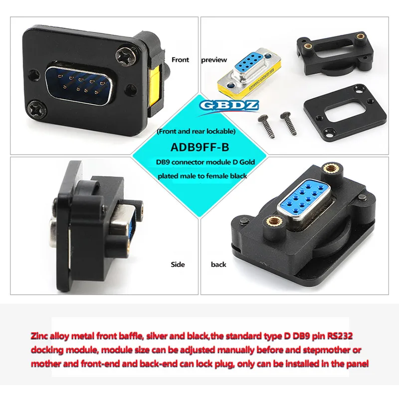 Type D DB9/15 Industrial Data Head RS232 Interface Male/ Female Seat Docking Connector Audio 86 Panel Mount 15 Pin VGA Socket
Type D DB9/15 Industrial Data Head RS232 Interface Male/ Female Seat Docking Connector Audio 86 Panel Mount 15 Pin VGA Socket