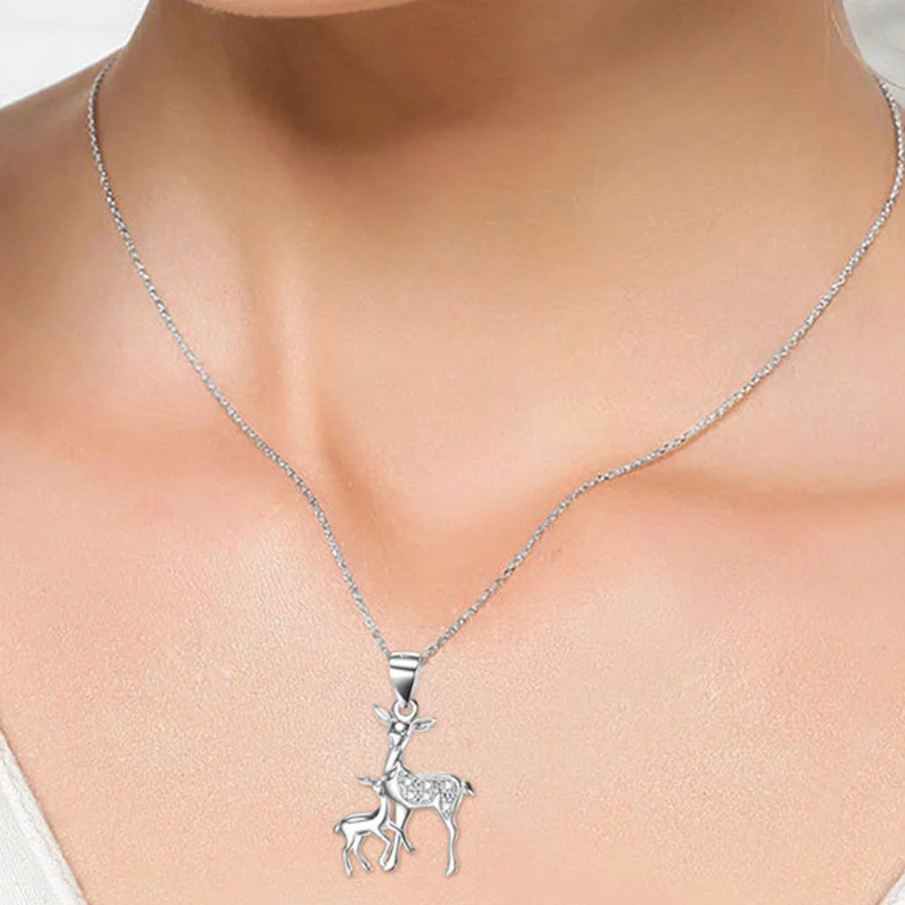 Elk Pendant Necklace Christmas Decor Delicate Sterling Silver Jewelry Chain Man Present
Elk Pendant Necklace Christmas Decor Delicate Sterling Silver Jewelry Chain Man Present