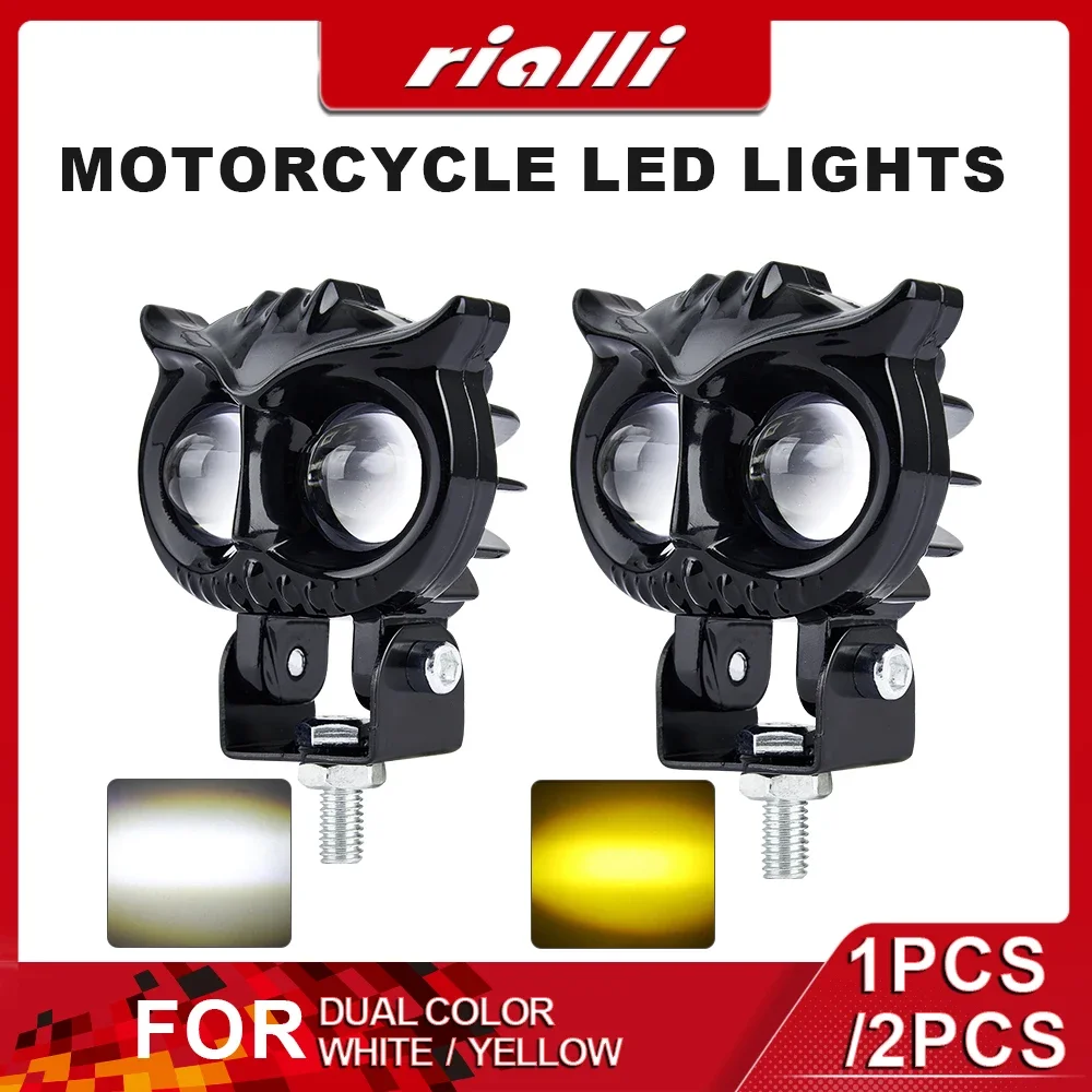 1PCS/2PCS Motorcycle LED Headlight Fog Light Dual Color Owl Design Head Light Motorcycle ATV Scooter Auxiliary Spotlight Lights
1PCS/2PCS Motorcycle LED Headlight Fog Light Dual Color Owl Design Head Light Motorcycle ATV Scooter Auxiliary Spotlight Lights