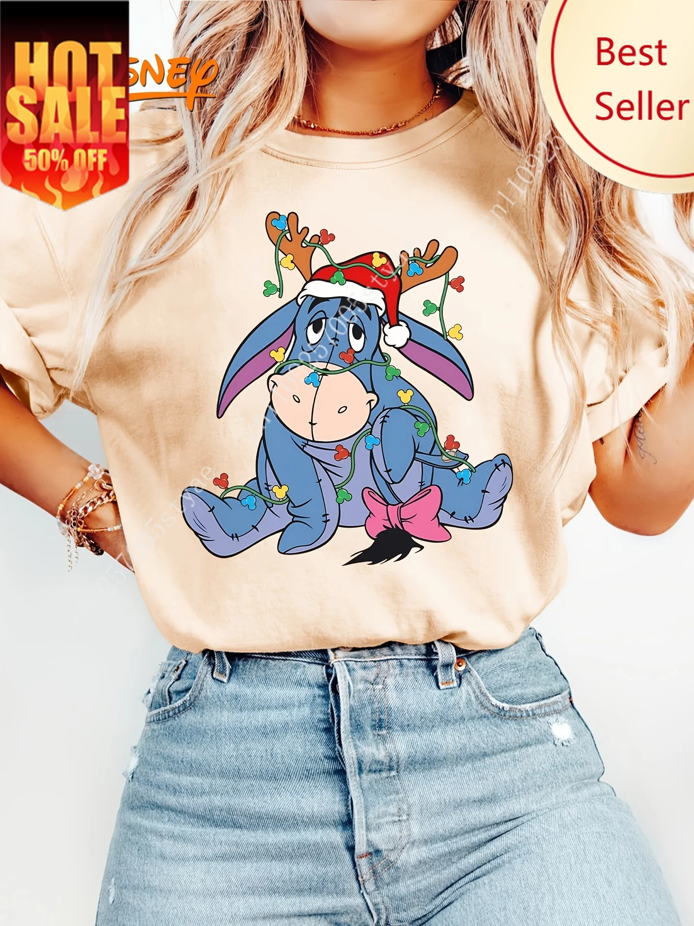 Disney Winnie The Pooh Eeyore Christmas T Shirt Vintage Women's Men Cotton Tee Short Sleeve O-Neck Casual Oversized Loose Unisex
Disney Winnie The Pooh Eeyore Christmas T Shirt Vintage Women's Men Cotton Tee Short Sleeve O-Neck Casual Oversized Loose Unisex