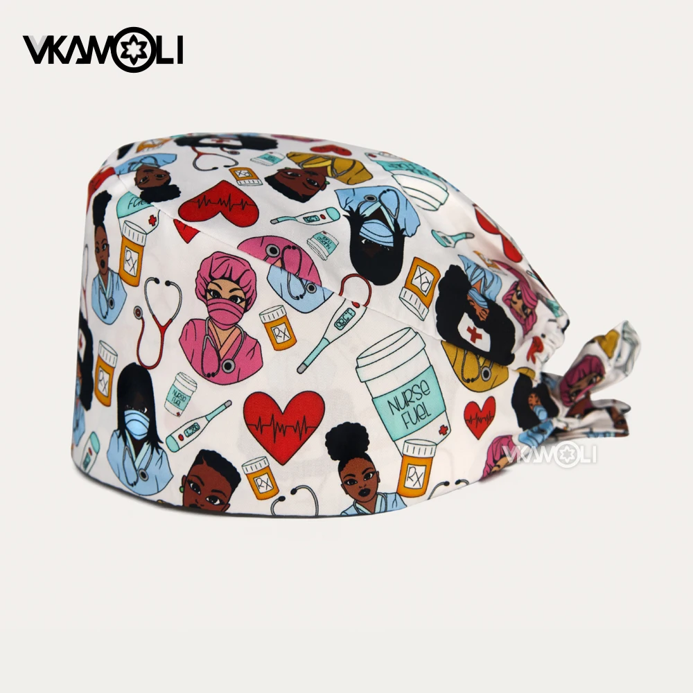 Doctor and Nurse Avatar Medical Element Pattern Print Scrub Hat
Doctor and Nurse Avatar Medical Element Pattern Print Scrub Hat