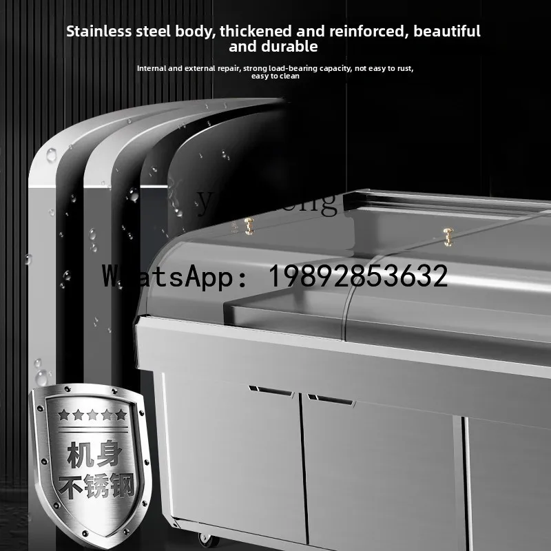three-layer ladder ice platform seafood fruit fishing display cabinet refrigerator refrigerated frozen fresh-keeping freezer
three-layer ladder ice platform seafood fruit fishing display cabinet refrigerator refrigerated frozen fresh-keeping freezer