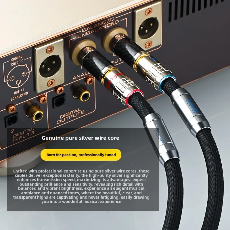 Four core pure silver double lotus signal cable, fever grade RCA amplifier audio cable, gallbladder machine connection cable
Four core pure silver double lotus signal cable, fever grade RCA amplifier audio cable, gallbladder machine connection cable