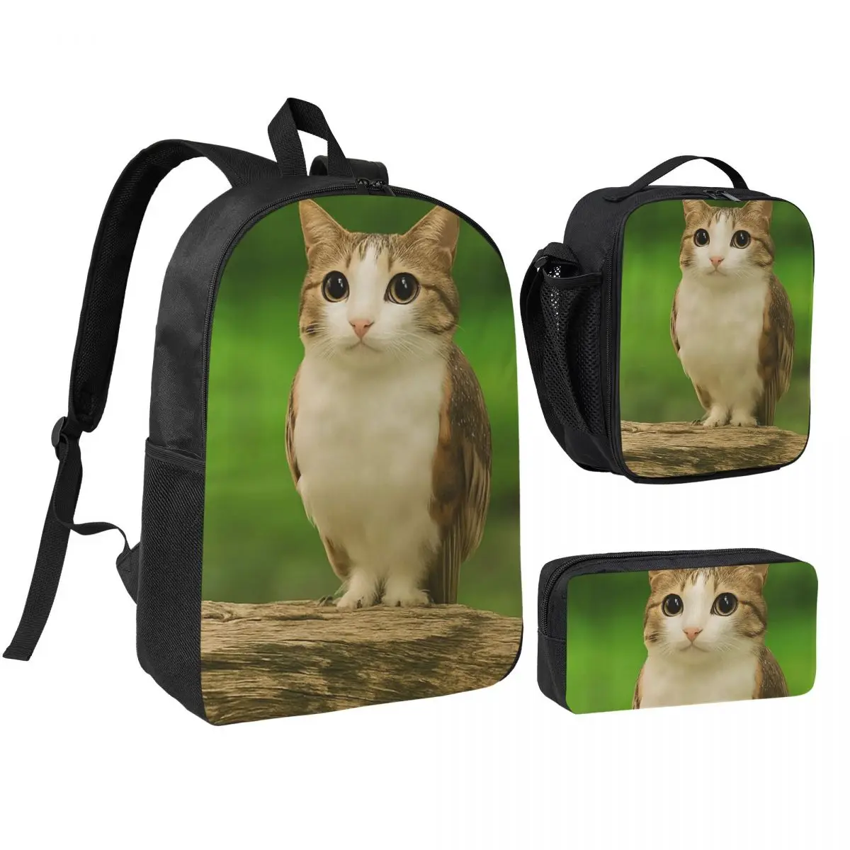 Meowl Cat Owl Funny Internet Trendy Meme Backpack Student BookBag School Bag Shoulder Bags 3ps Insulated Lunch Bag Pencil Case
Meowl Cat Owl Funny Internet Trendy Meme Backpack Student BookBag School Bag Shoulder Bags 3ps Insulated Lunch Bag Pencil Case