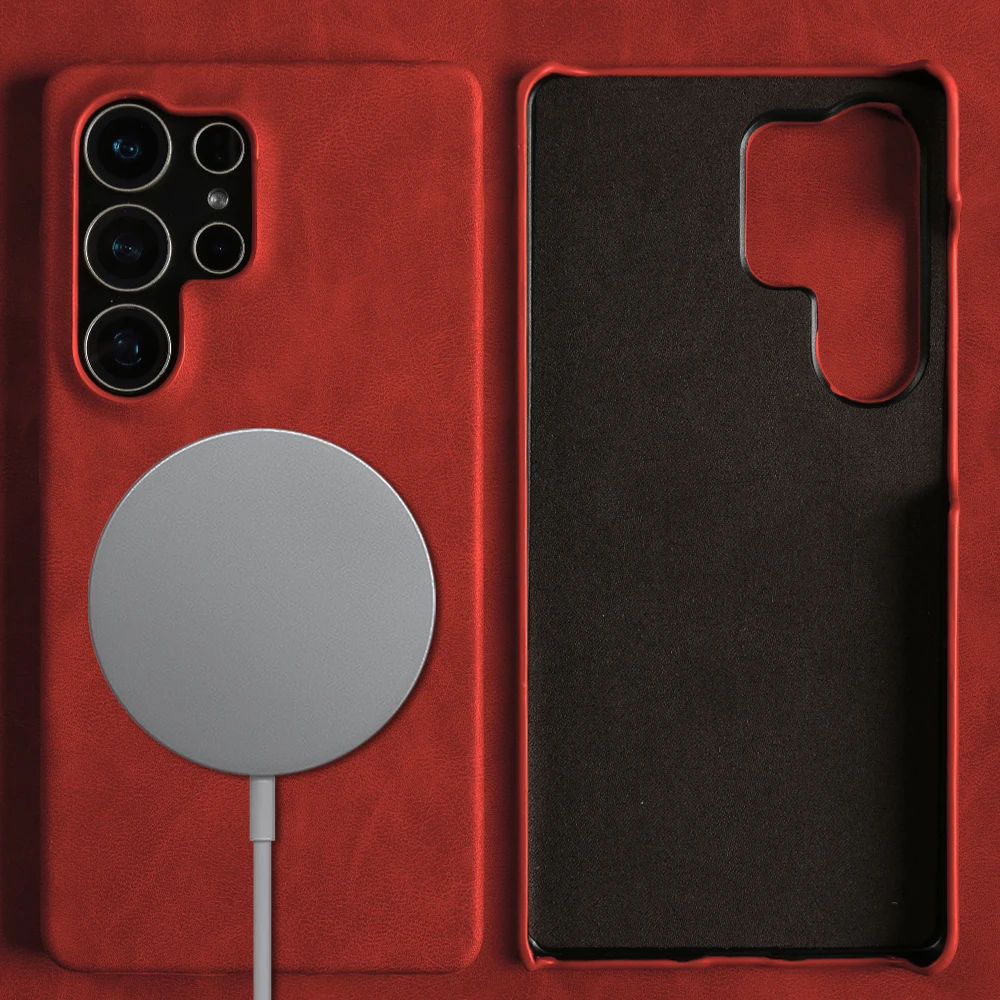 For Magsafe Case For Samsung Galaxy S26 Ultra S25 Edge S24 Plus S23 FE S22 S21 A57 A37 Leather Phone Case Magnetic Back Cover
For Magsafe Case For Samsung Galaxy S26 Ultra S25 Edge S24 Plus S23 FE S22 S21 A57 A37 Leather Phone Case Magnetic Back Cover