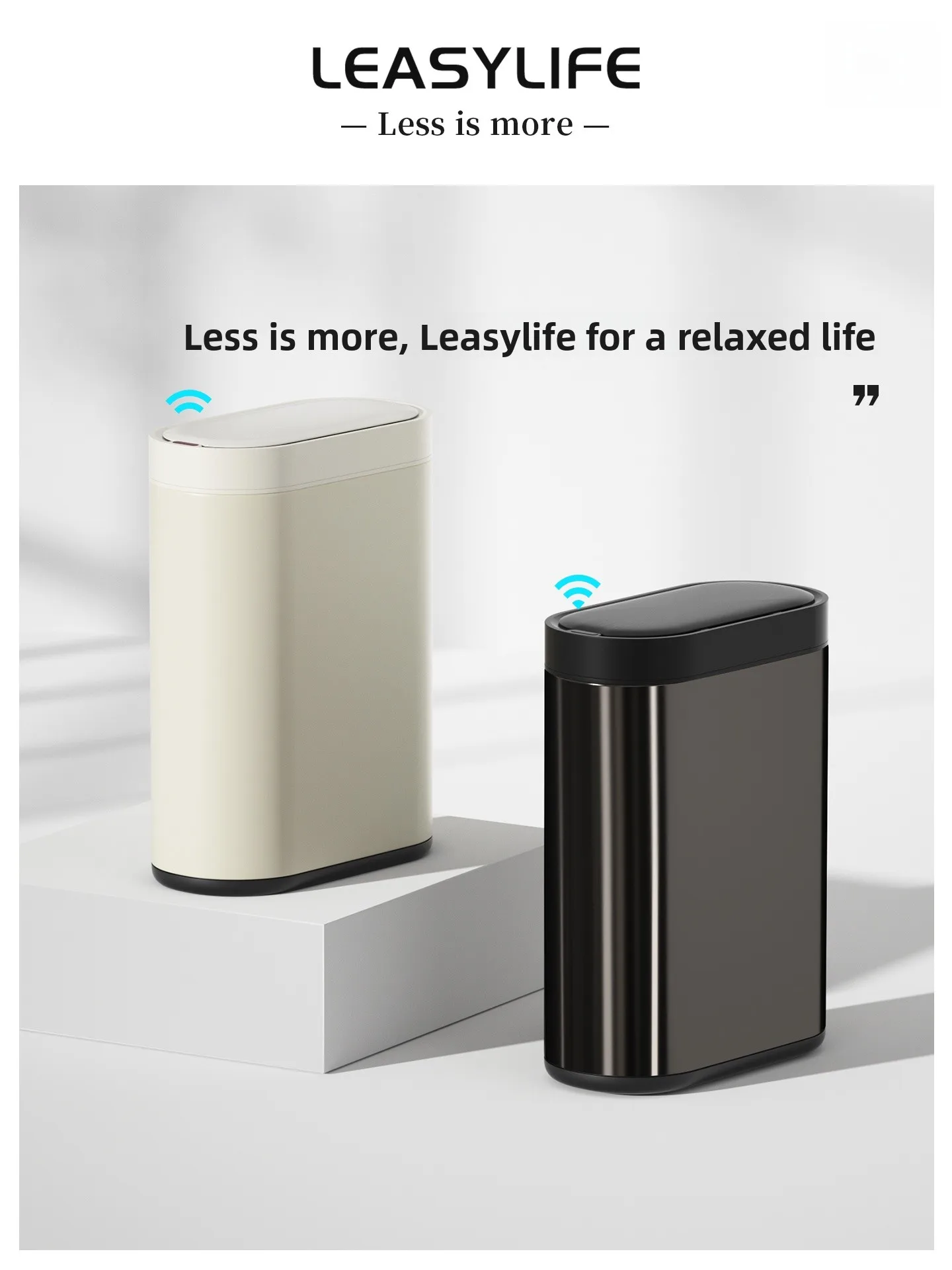 Sensing Stainless Steel Trash Can for Bedroom Bathroom Narrow Model Home Use Intelligent Automatic Toilet Waste Basket
Sensing Stainless Steel Trash Can for Bedroom Bathroom Narrow Model Home Use Intelligent Automatic Toilet Waste Basket