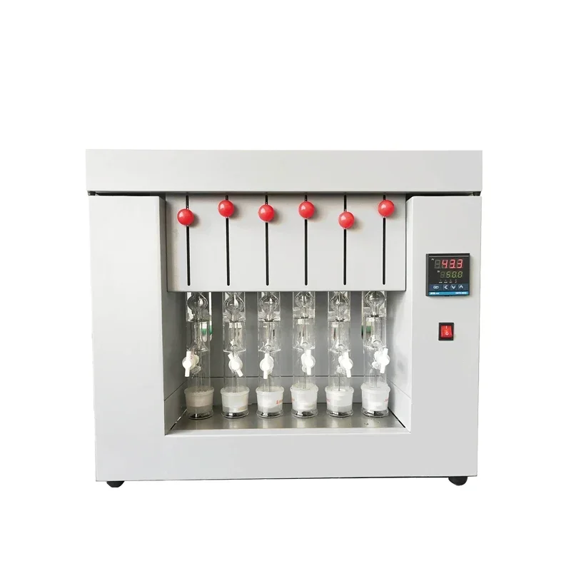 Soxhlet Apparatus Extractor for Food Samples with 6 Heating Places Laboratory Analyser for Efficient Extraction Process
Soxhlet Apparatus Extractor for Food Samples with 6 Heating Places Laboratory Analyser for Efficient Extraction Process