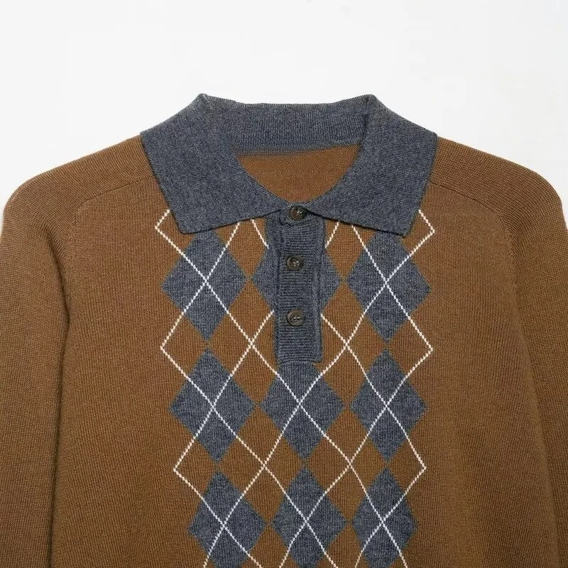 Женская трикотажная юбка с ромбовидным узором и воротником с длинными рукавами, осень-зима 202, повседневная женская одежда премиум-качества
Женская трикотажная юбка с ромбовидным узором и воротником с длинными рукавами, осень-зима 202, повседневная женская одежда премиум-качества