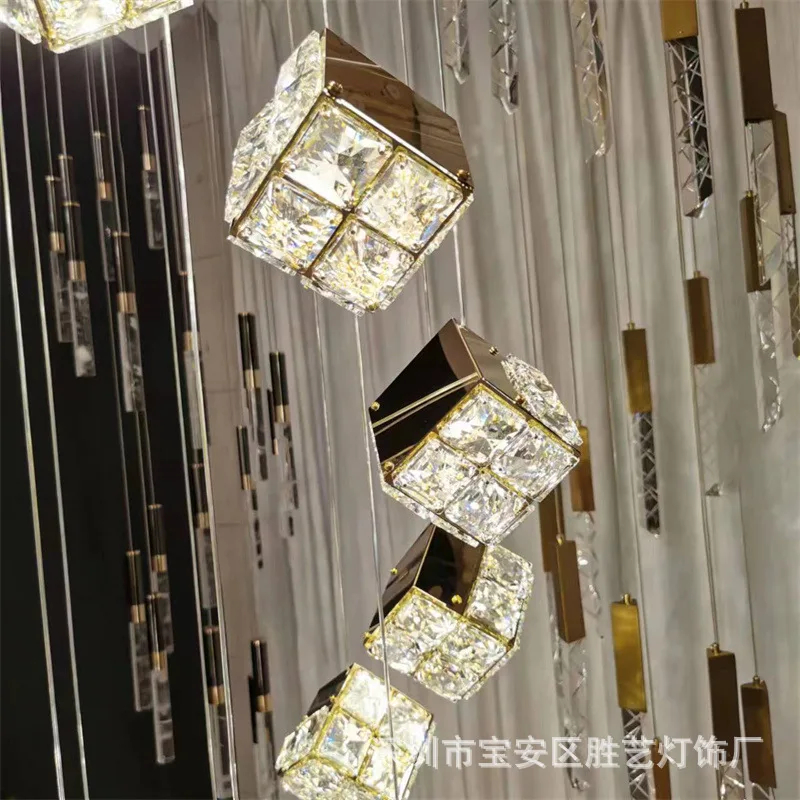 Large LED crystal Chandelier for Hotel project Villa Living Room decor Luxury long stairwell Chandeliers Crystal stair Lighting
Large LED crystal Chandelier for Hotel project Villa Living Room decor Luxury long stairwell Chandeliers Crystal stair Lighting