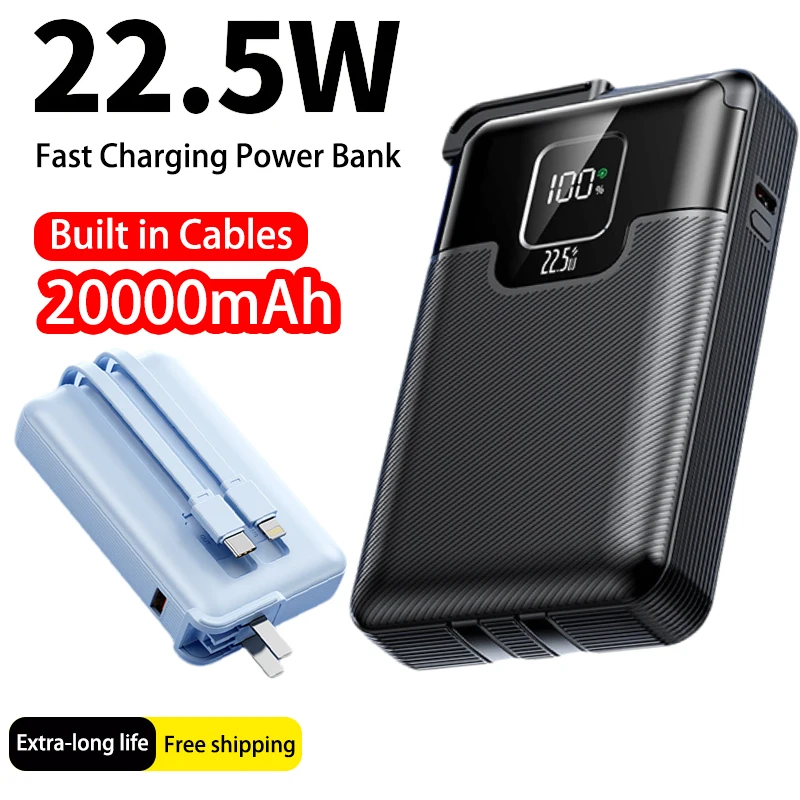 Настенное зарядное устройство Power Bank 3 в 1 с кабельной вилкой Powerbank 22,5 Вт, быстрая зарядка 10000 мАч для IPhone 16, запасной аккумулятор Samsung Xiaomi
Настенное зарядное устройство Power Bank 3 в 1 с кабельной вилкой Powerbank 22,5 Вт, быстрая зарядка 10000 мАч для IPhone 16, запасной аккумулятор Samsung Xiaomi