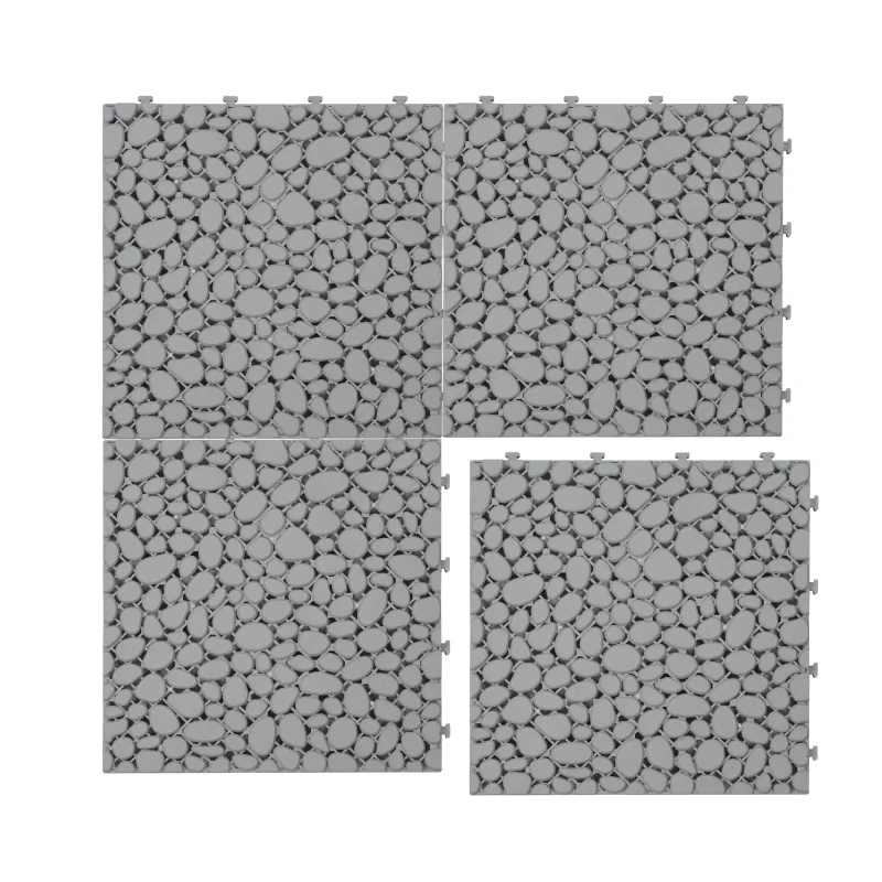 12 x 12 Inch Gray Interlocking Deck Tiles Plastic Waterproof Outdoor All Weather Anti-slip Bathroom Shower Balcony Porch Stro
12 x 12 Inch Gray Interlocking Deck Tiles Plastic Waterproof Outdoor All Weather Anti-slip Bathroom Shower Balcony Porch Stro