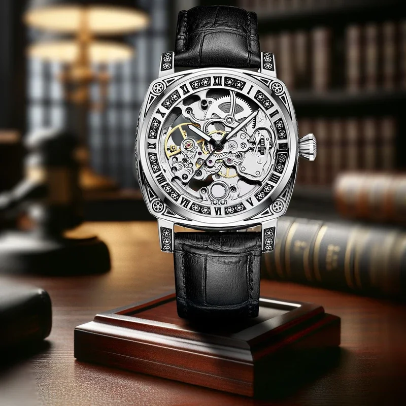 New Men's Watch with Retro Style, Classic Versatile, Handsome Trendy, High end Fashion Design, Novel Glow Men's Mechanical Watch
New Men's Watch with Retro Style, Classic Versatile, Handsome Trendy, High end Fashion Design, Novel Glow Men's Mechanical Watch