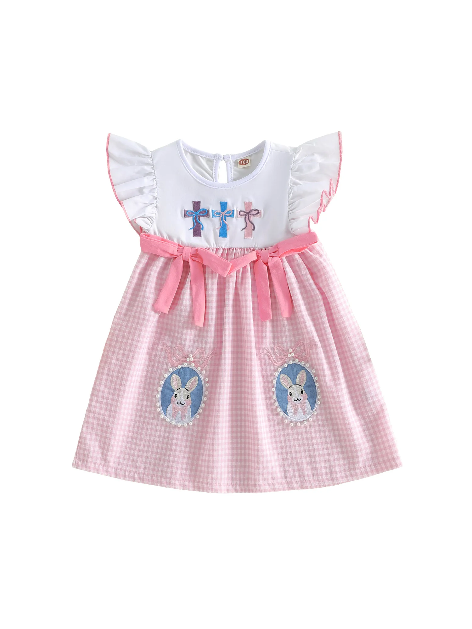 Элегантное пасхальное платье для девочки с нежной цветочной вышивкой, круглым вырезом и рукавами-крылышками для создания очаровательного образа.
Элегантное пасхальное платье для девочки с нежной цветочной вышивкой, круглым вырезом и рукавами-крылышками для создания очаровательного образа.