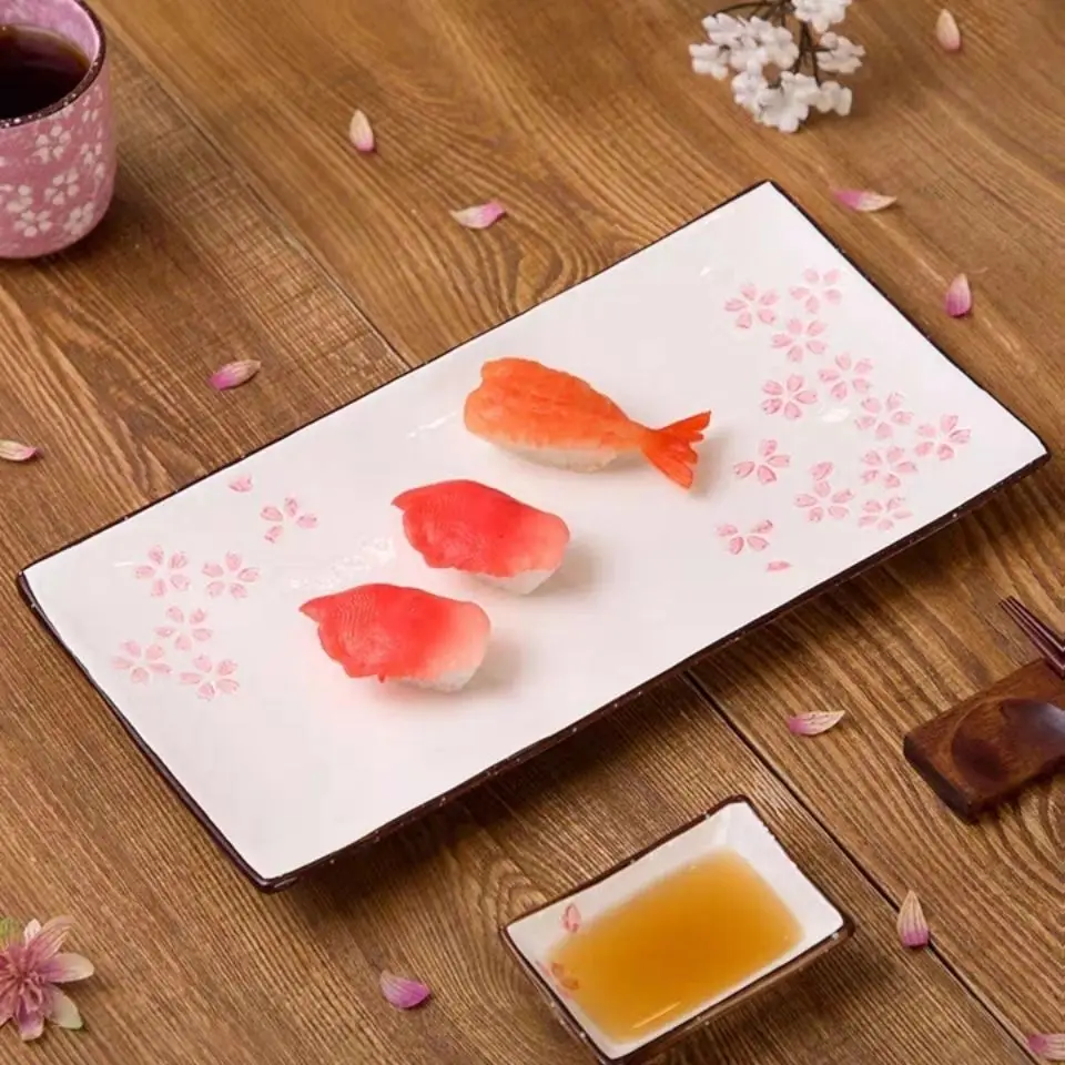 Ceramic Rectangular Plate, Large Vegetable Plate, Cute Tableware, Fruit Plate 
Ceramic Rectangular Plate, Large Vegetable Plate, Cute Tableware, Fruit Plate