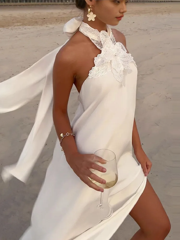 Сексуальное кружевное длинное платье с пайетками и лямкой на шее, женское элегантное свободное белое пляжное платье с открытой спиной и боковым разрезом, женское платье 2025 года, летний шикарный вечерний халат
Сексуальное кружевное длинное платье с пайетками и лямкой на шее, женское элегантное свободное белое пляжное платье с открытой спиной и боковым разрезом, женское платье 2025 года, летний шикарный вечерний халат