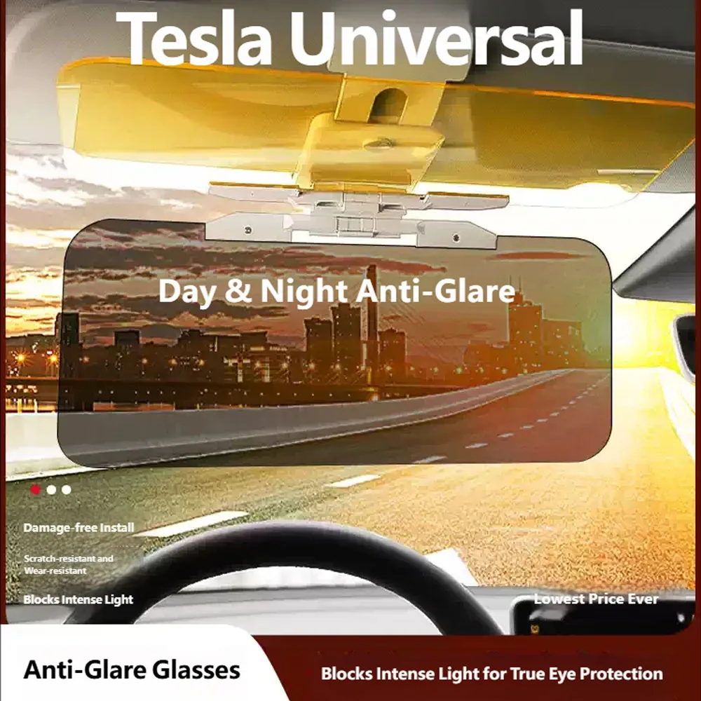 For Tesla model 3/Y/YL Car Visors Extender, Easy Installation Antiglare Blocker for Sun and Headlight While Driving
For Tesla model 3/Y/YL Car Visors Extender, Easy Installation Antiglare Blocker for Sun and Headlight While Driving