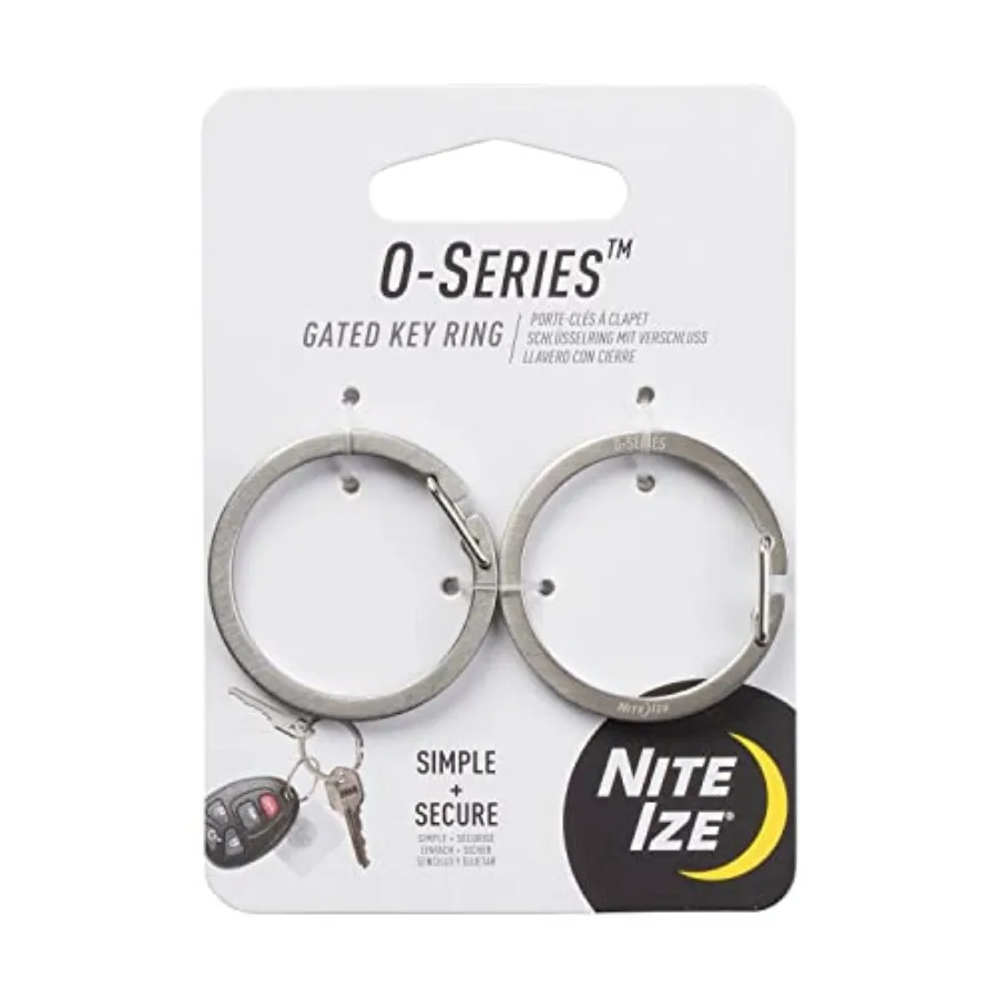 O-Series Gated Key Ring, Stainless Steel Split Ring Alternative, 2 Pack
O-Series Gated Key Ring, Stainless Steel Split Ring Alternative, 2 Pack