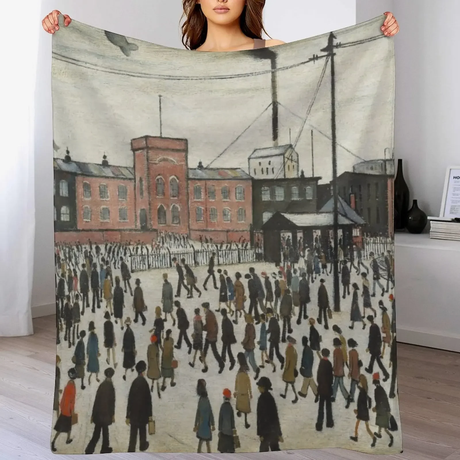 Going To Work (1943) by L S Lowry Throw Blanket Soft Designers Fashion Sofas decorative Blankets
Going To Work (1943) by L S Lowry Throw Blanket Soft Designers Fashion Sofas decorative Blankets