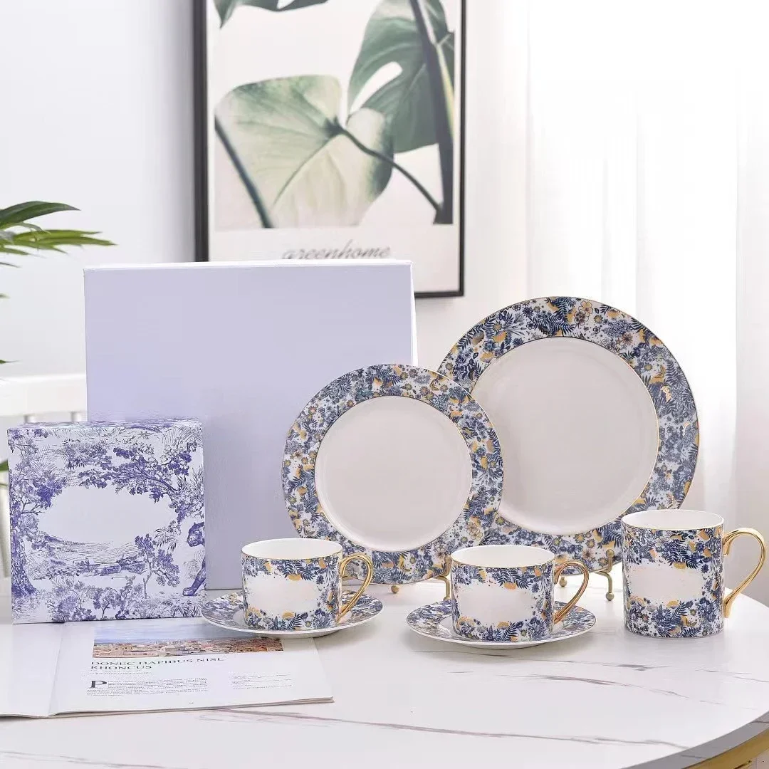 European Bone China Coffee Cup Hydrangea Series Tableware Western Food Plate Four-Piece Blue and White Golden Edge Affordable
European Bone China Coffee Cup Hydrangea Series Tableware Western Food Plate Four-Piece Blue and White Golden Edge Affordable