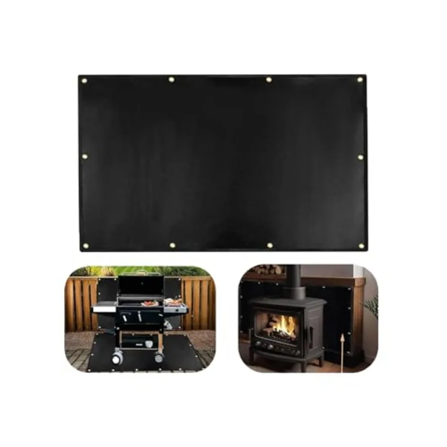 4' X 6' Extra Large Heat Shield for the Grill, Fireproof Heat Shield for Grill, Protecting Deck Railing Wall from Grill Heat an
4' X 6' Extra Large Heat Shield for the Grill, Fireproof Heat Shield for Grill, Protecting Deck Railing Wall from Grill Heat an