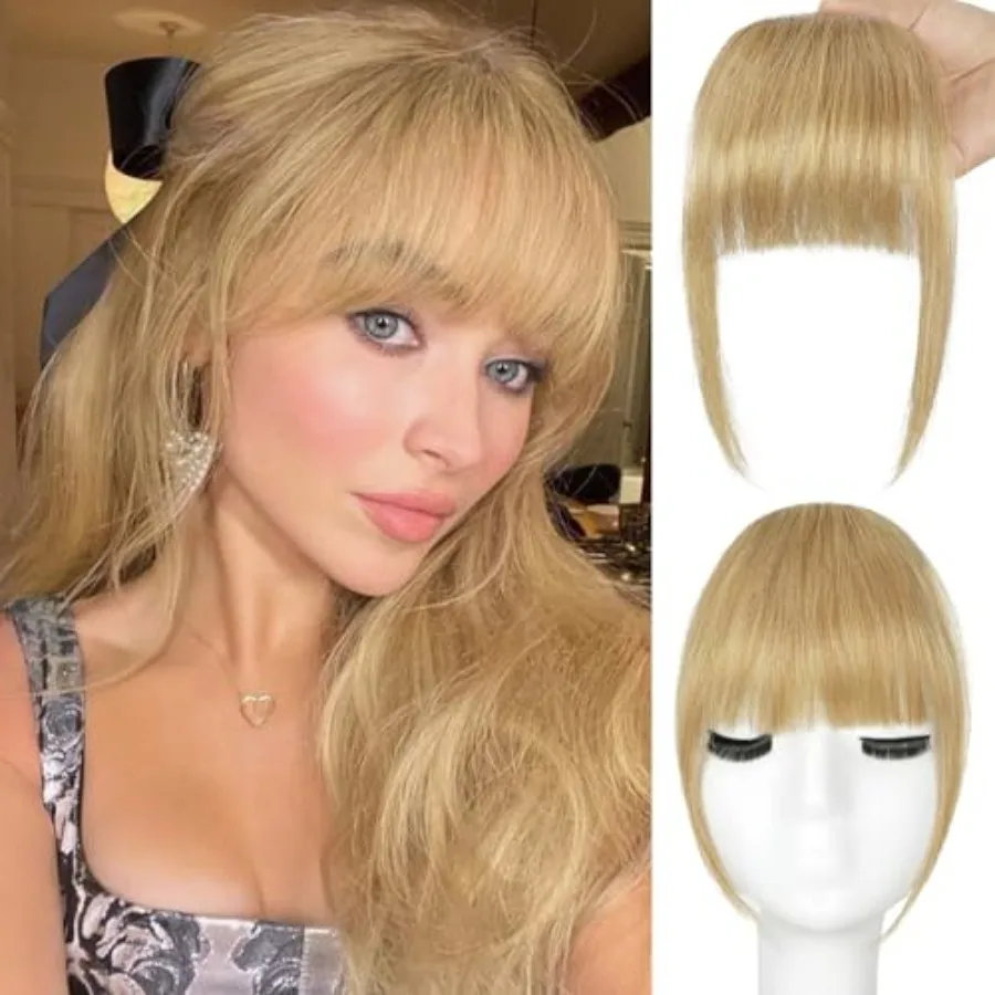 Clip in Bangs, 100% Real Human Hair Fake Bangs Clip in Hair Extensions Fringe with Temples Hairpieces for Women Curved Curtain
Clip in Bangs, 100% Real Human Hair Fake Bangs Clip in Hair Extensions Fringe with Temples Hairpieces for Women Curved Curtain
