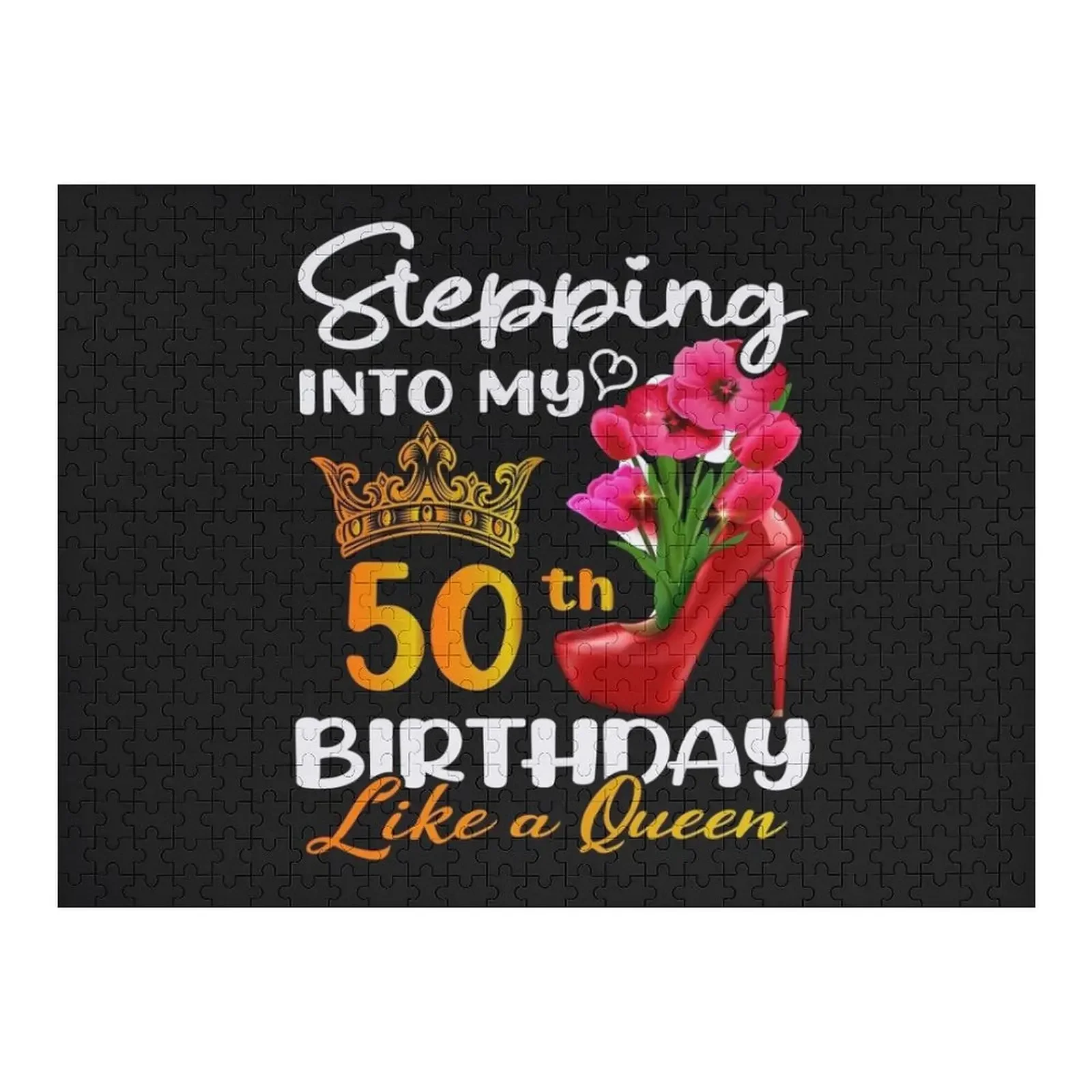 50th Birthday Floral 50 Years Old Women Girl Gifts Stepping Into My 50th Birthday Like A Queen For 50 Years Old Jigsaw Puzzle
50th Birthday Floral 50 Years Old Women Girl Gifts Stepping Into My 50th Birthday Like A Queen For 50 Years Old Jigsaw Puzzle