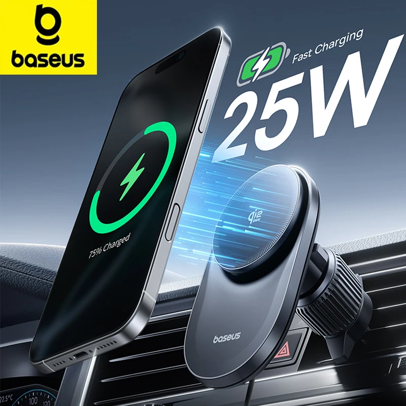 Baseus Qi2.2 Cooling Magnetic Car Phone Holder 25W Wireless Charger Fast Charging for iPhone Samsung Dashboard Center Console 
Baseus Qi2.2 Cooling Magnetic Car Phone Holder 25W Wireless Charger Fast Charging for iPhone Samsung Dashboard Center Console